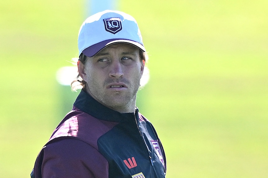 Cameron Munster looks over his shoulder.