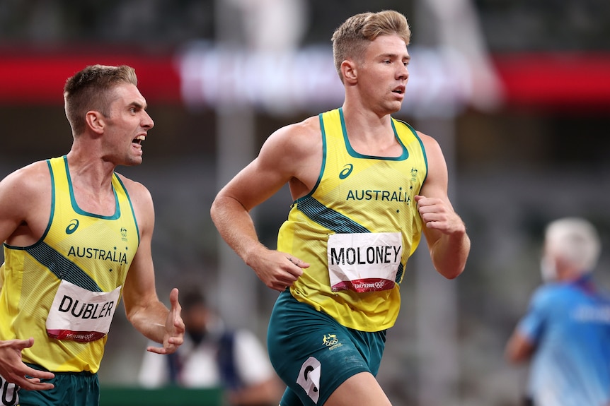 Cedric Dubler screams at Ash Maloney as they run