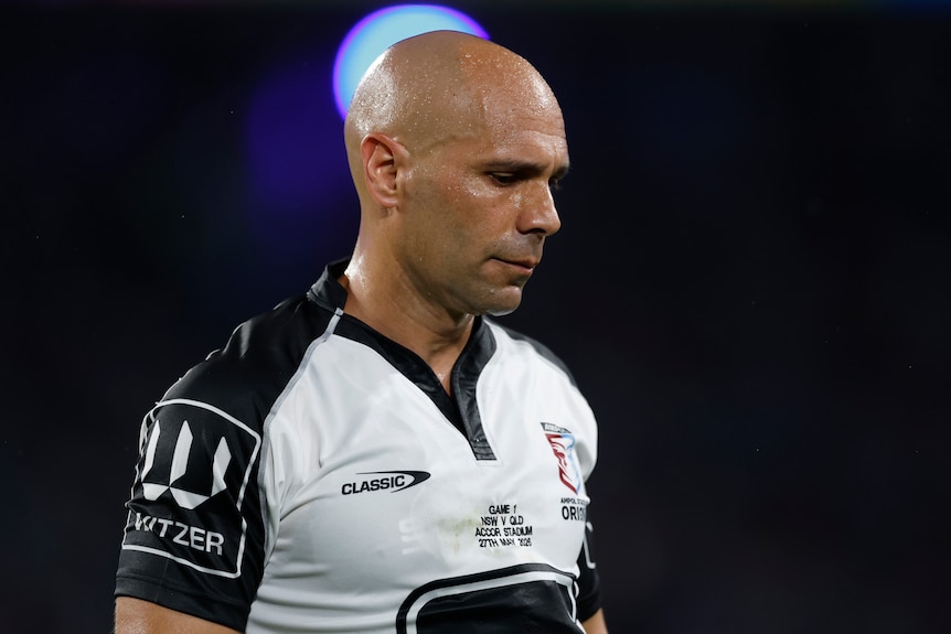 Referee Ashley Klein during State of Origin I.